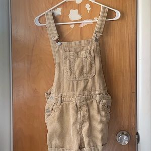 pacsun corduroy tan romper